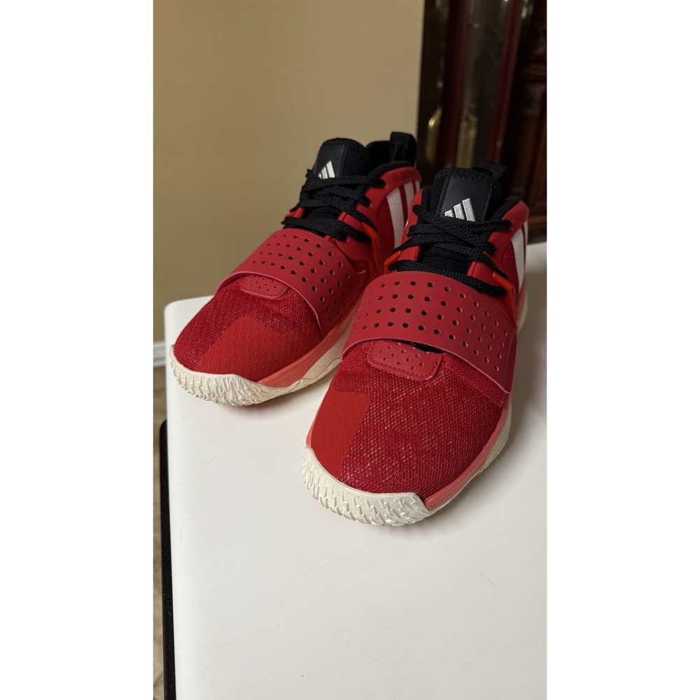 Adidas Dame 8 EXTPLY Red White Basketball Shoes IF1506 Men's Sz‎ 9